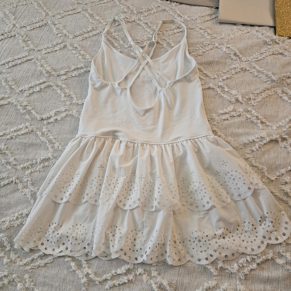 Aerie Offline White Eyelet Tennis Dress Size Medium - Picture 6 of 7